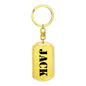 Jack - Luxury Dog Tag Keychain