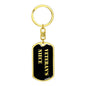 Veteran's Niece v2 - Luxury Dog Tag Keychain