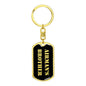 Airman's Brother v2 - Luxury Dog Tag Keychain