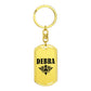 Debra v01a - Luxury Dog Tag Keychain