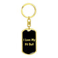 Love My Pit Bull v5 - Luxury Dog Tag Keychain