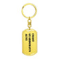 Coast Guardsman's Aunt - Luxury Dog Tag Keychain