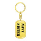 Navy Sister - Luxury Dog Tag Keychain
