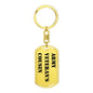 Army Veteran's Cousin - Luxury Dog Tag Keychain
