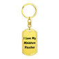 Love My Miniature Pinscher v4 - Luxury Dog Tag Keychain