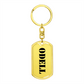 Odell - Luxury Dog Tag Keychain