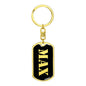 Max v3 - Luxury Dog Tag Keychain