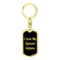 Love My Spinone Italiano v5 - Luxury Dog Tag Keychain