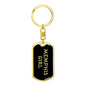 Memphis Girl v5 - Luxury Dog Tag Keychain