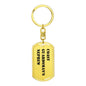 Coast Guardsman's Nephew - Luxury Dog Tag Keychain