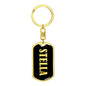 Stella v02 - Luxury Dog Tag Keychain
