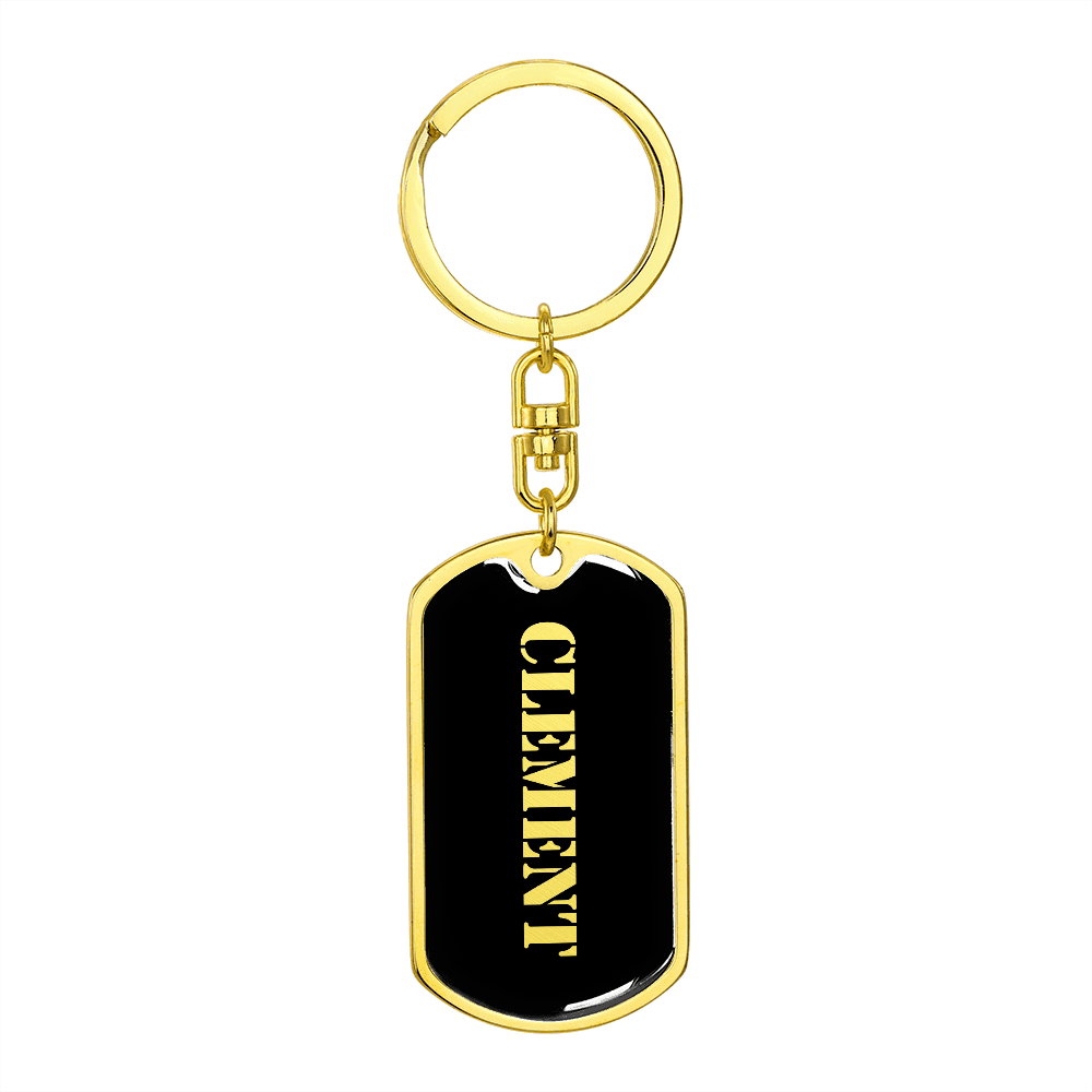 Clement v2 - Luxury Dog Tag Keychain