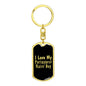 Love My Portuguese Water Dog v2 - Luxury Dog Tag Keychain