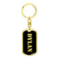 Dylan v3 - Luxury Dog Tag Keychain