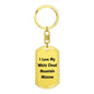 Love My White Cloud Mountain Minnow - Luxury Dog Tag Keychain