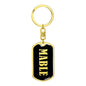 Mable v02 - Luxury Dog Tag Keychain
