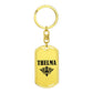 Thelma v01a - Luxury Dog Tag Keychain