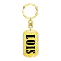 Lois v01 - Luxury Dog Tag Keychain