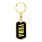 Vera v02 - Luxury Dog Tag Keychain