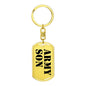 Army Son - Luxury Dog Tag Keychain