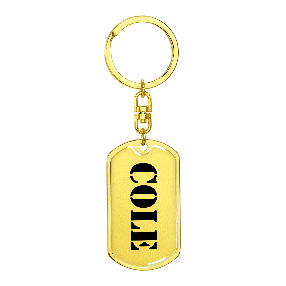 Cole - Luxury Dog Tag Keychain