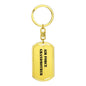 Air Force Grandmother - Luxury Dog Tag Keychain