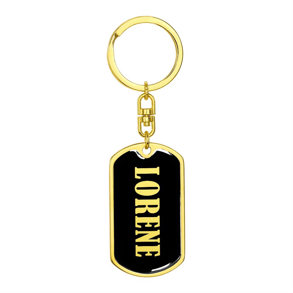 Lorene v02 - Luxury Dog Tag Keychain