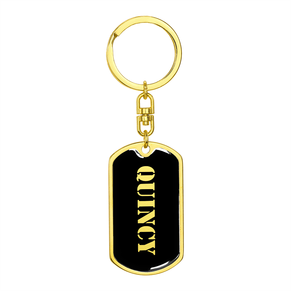 Quincy v2 - Luxury Dog Tag Keychain