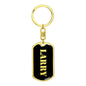 Larry v3 - Luxury Dog Tag Keychain