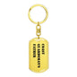 Coast Guardsman's Father - Luxury Dog Tag Keychain