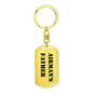 Airman's Father - Luxury Dog Tag Keychain