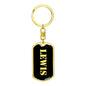 Lewis v3 - Luxury Dog Tag Keychain