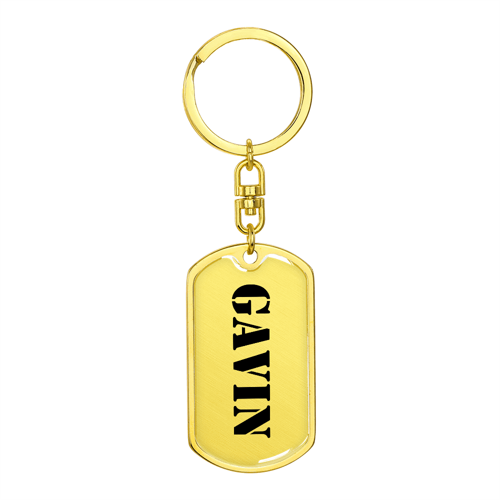 Gavin - Luxury Dog Tag Keychain