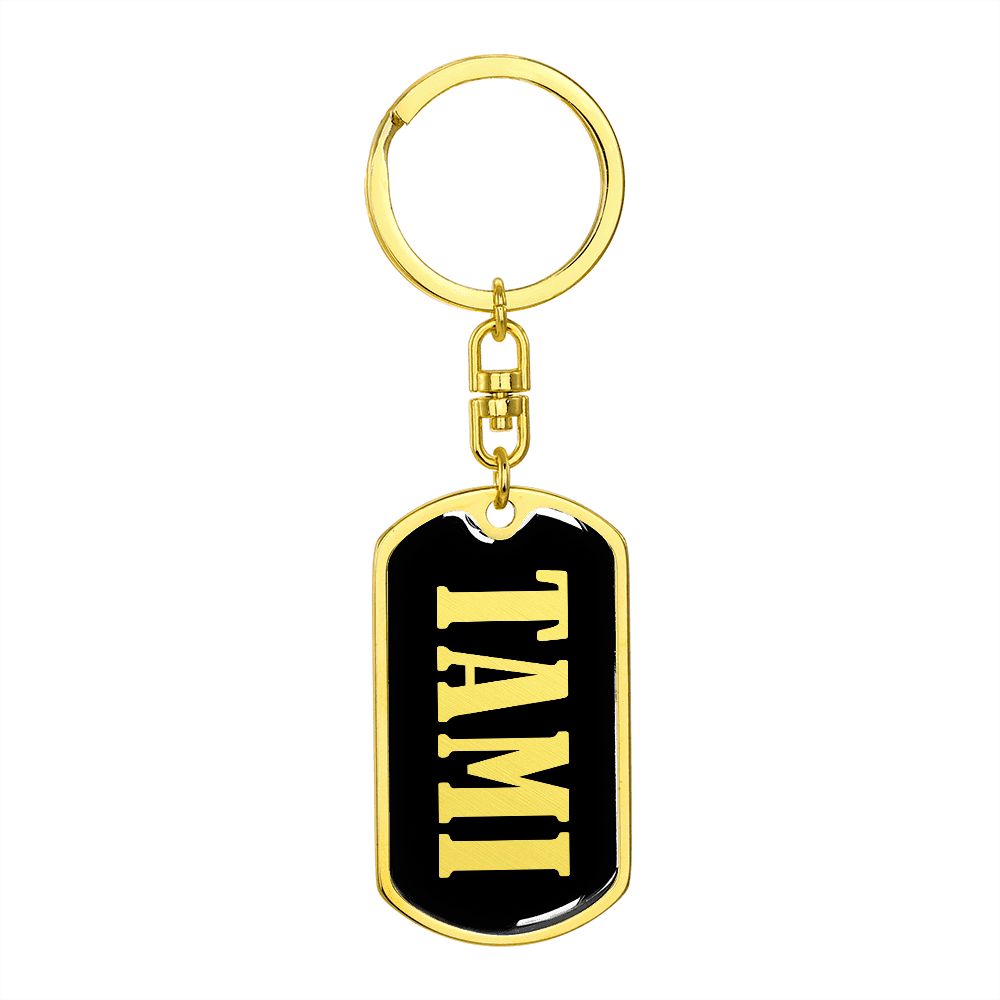Tami v02 - Luxury Dog Tag Keychain