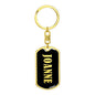 Joanne v02 - Luxury Dog Tag Keychain