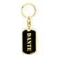 Dante v2 - Luxury Dog Tag Keychain