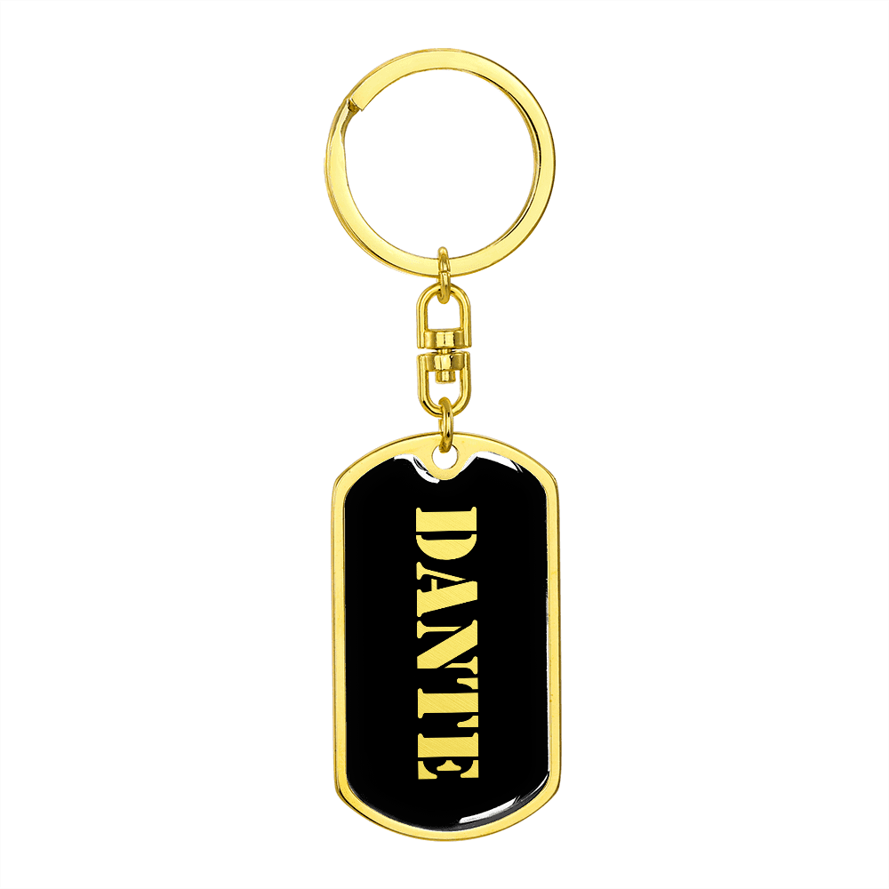 Dante v2 - Luxury Dog Tag Keychain