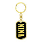 Nina v02 - Luxury Dog Tag Keychain