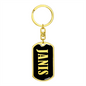 Janis v02 - Luxury Dog Tag Keychain
