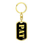 Pat v3 - Luxury Dog Tag Keychain
