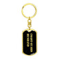 Coast Guard Husband v2 - Luxury Dog Tag Keychain