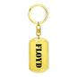 Floyd - Luxury Dog Tag Keychain