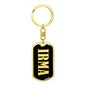 Irma v02 - Luxury Dog Tag Keychain