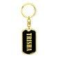 Trisha v02 - Luxury Dog Tag Keychain