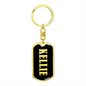 Kellie v02 - Luxury Dog Tag Keychain