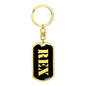 Rex v3 - Luxury Dog Tag Keychain