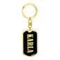 Karla v02 - Luxury Dog Tag Keychain
