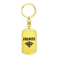 Frances v01a - Luxury Dog Tag Keychain