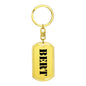 Bert - Luxury Dog Tag Keychain