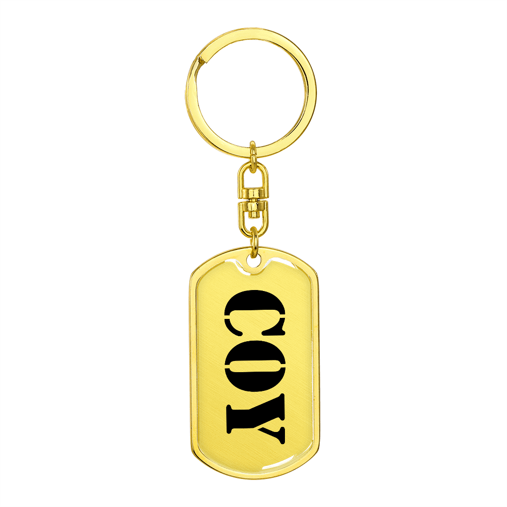 Coy - Luxury Dog Tag Keychain